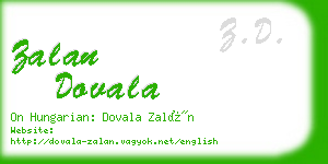 zalan dovala business card